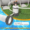 1.5'' Diameter Pool Sand Filter Pump Hose, 20inch Pool Pump Replacement Hose for Above Ground Pools,  Flexible Water Pool Hose Set