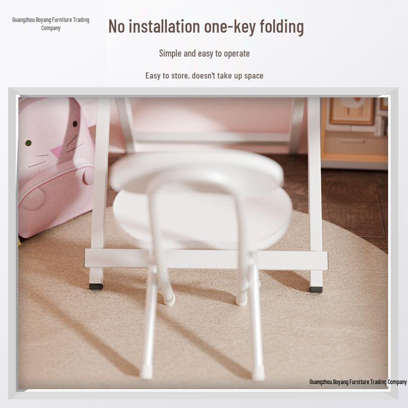 Children's Portable Folding Desk & Chairs: Multi-Functional Writing and Study Table with Free Installation