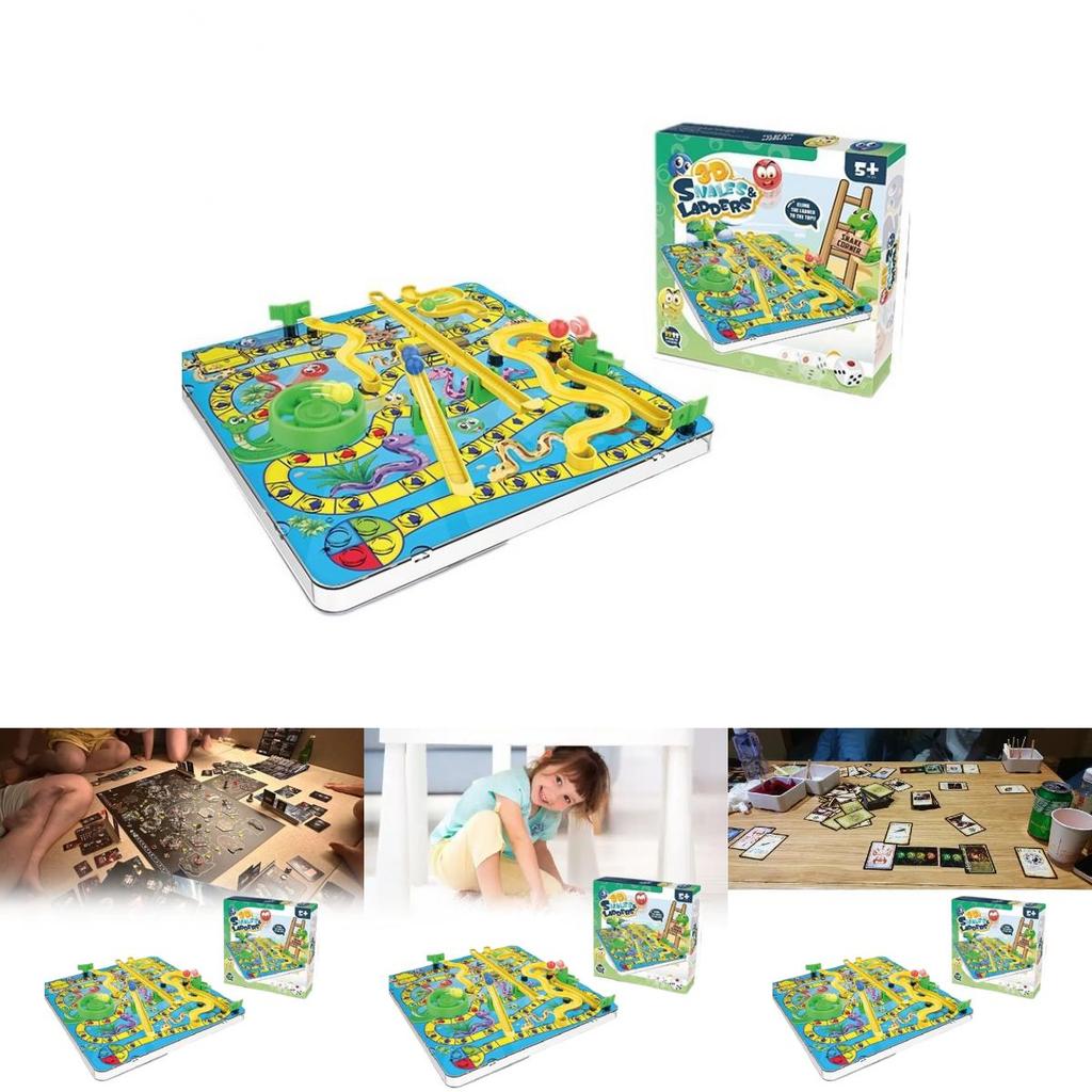 3d Snakes And Ladders Plastic Game For Kids Parentchild Bonding And Learning