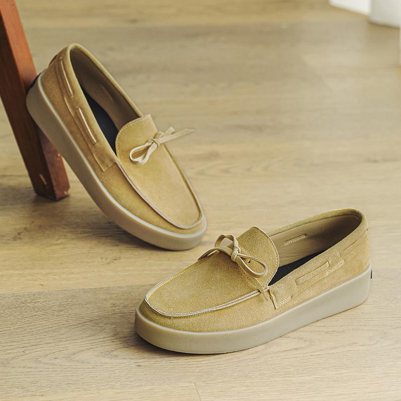 Fashion Men Loafers Outdoor Casual Shoes Comfortable Slip On Flats Breathable Lightweight Lazy Shoes Driving Shoes Walking Shoes