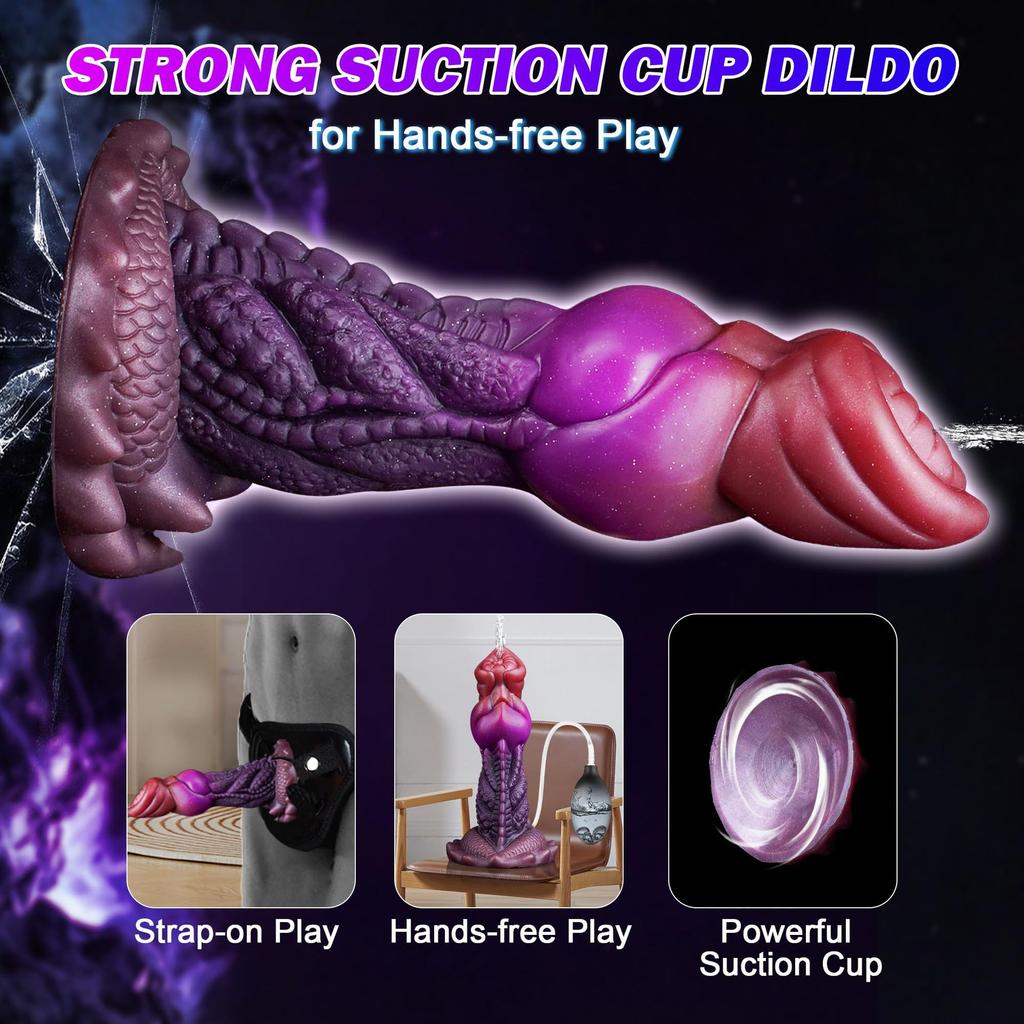 Silicone Dildo, Shaped Penis, Dog Penis Imitation Ejaculation Water Spray Male and Female Sexual Pleasure Masturbation Anal Plug Sexual Products