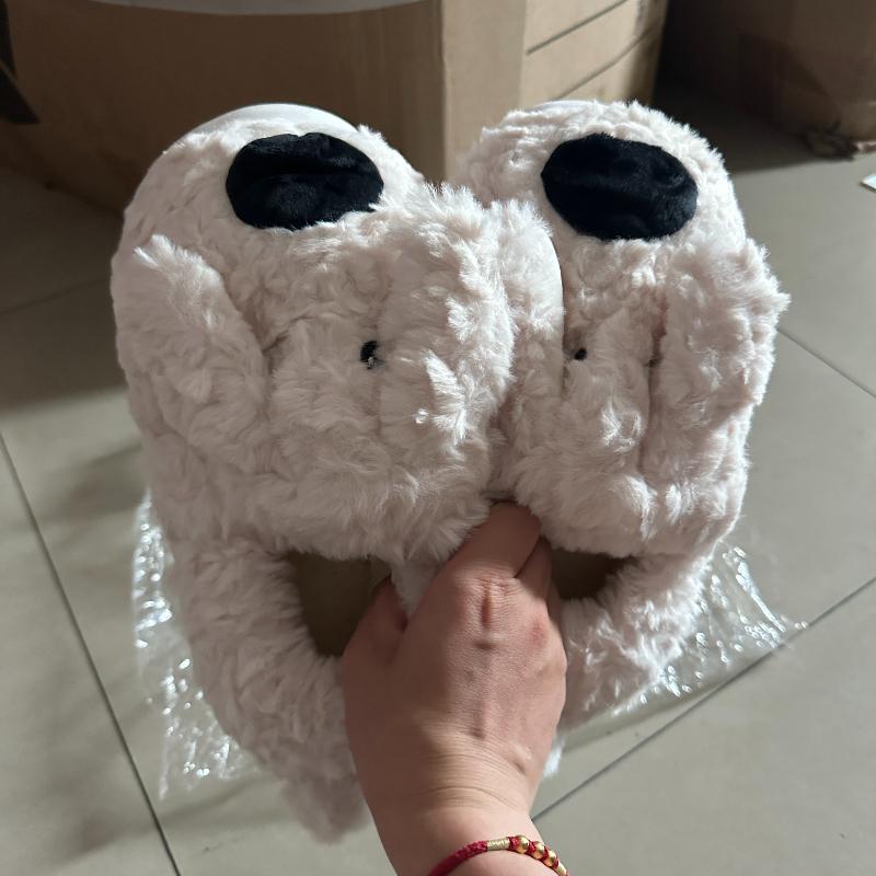 Fashion EVA Waterproof Indoor Slippers Women Men Winter Platform Shoes Warm Plush Kitchen Working Slippers Female Male Home Floor Slides