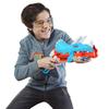 Hasbro Nerf Dino Squad Tricera Blast s 12 oficiálními Nerf Elite 3 šipkami Triceratops dinosauří originální produkt šipky, rozkládací šipky, úložný prostor, design,