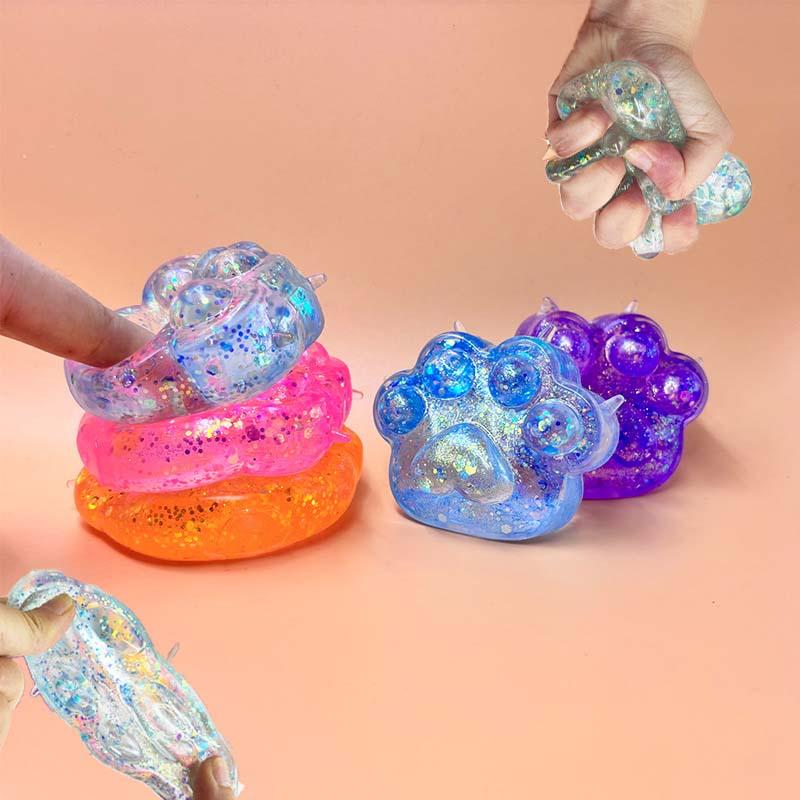 New Simulated Cute Simulated Cat Paw Squishy Fidget Toy Slow Rebound Decompression Stress Reducer Adults Gift Soft Cat Paws Toys