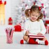 24 Pieces Valentine's Day Pencils for Kids Valentines Pencil Bulk Holiday Pencils with Top Erasers Pencils for Valentine's Day Gifts Party Favors