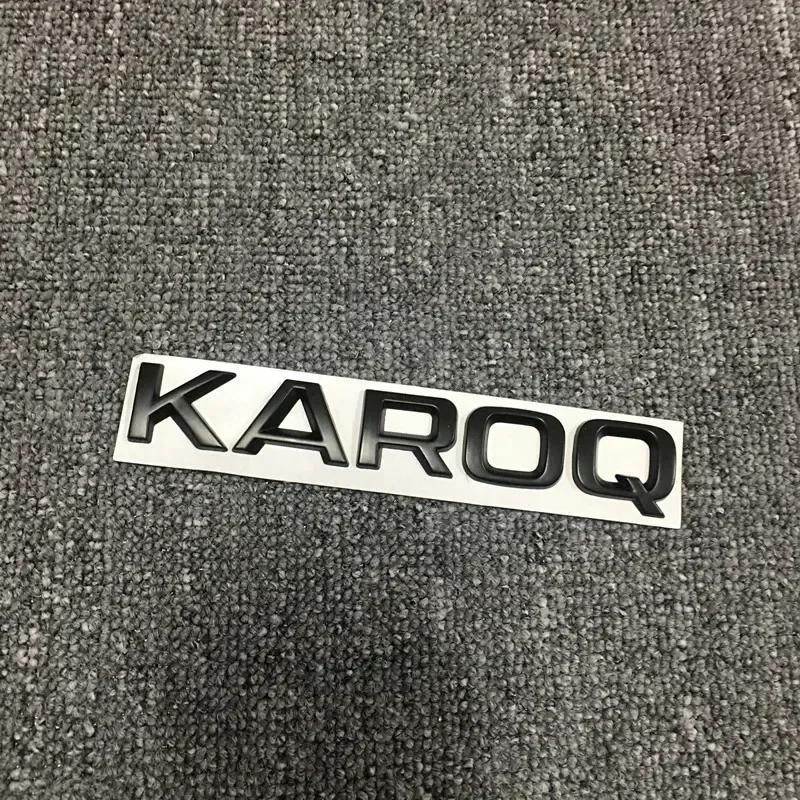 DDWO5 ABS Car Rear Trunk Emblem Stickers Black Logo Accessories for SKODA KAROQ KAMIQ KODIAQ 4x4 Letters Badge Retrofit Decoration