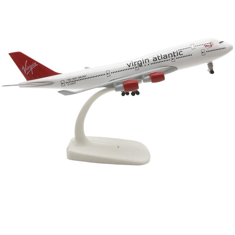 

1/400 Scale Plane Model B747 Virgin Atlantic Airways 747 Diecast Metal Airplane with Stand B747 Model Alloy Display Collectible