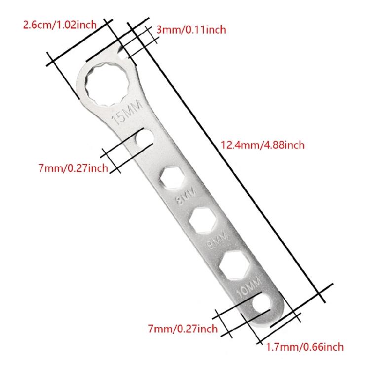 Bicycles Wrench Mountain Bike Pedal Wrench Bicycles Tool Bike Spoke Wrench Pedal Wrench Antislip Wrench Repairing Wrench