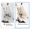 3Pcs Soft Resin Cotton Strollers Cushion Set With Shoulder Pads And Front Crotch Protector For Infant Safety
