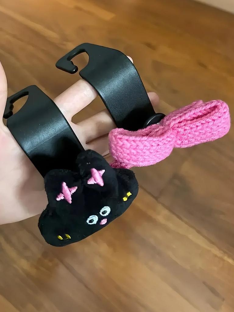 Pink Series Car Hook Seat Back Creative Cartoon Cute Multifunctional Car Hook Interior Decoration Products
