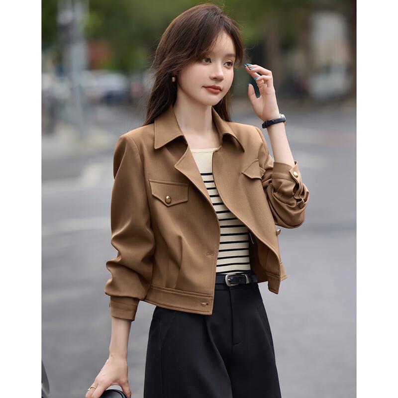 

Городская повседневная куртка-пиджак с лацканами M