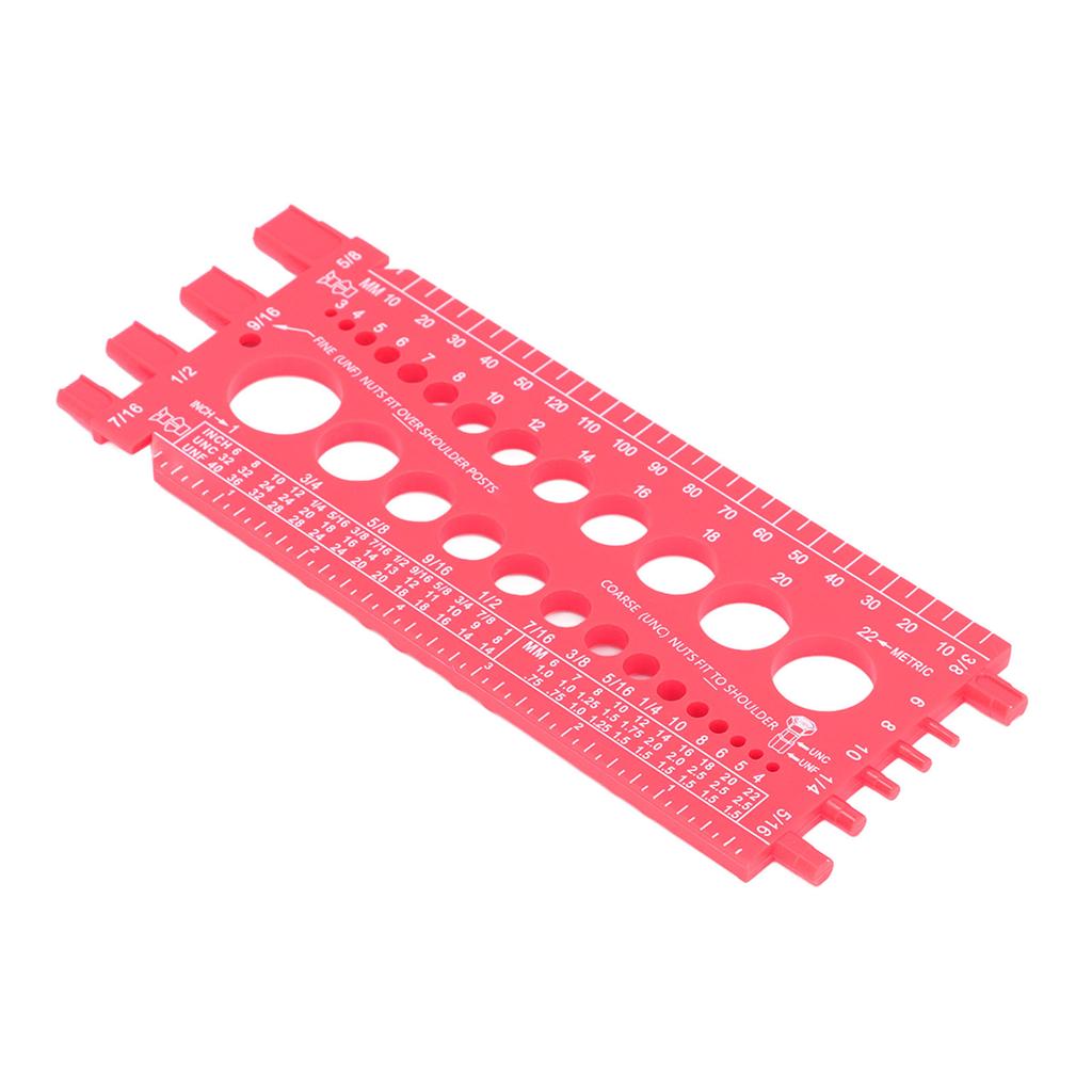 Nut Bolt Screw Gauge Multi Functional Inch Metric Quick Identification Nut Bolt Thread Checker Protable Thread Measuring Tool