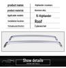 Aluminum Alloy Roof Rack Crossbars for 2015-2019 Highlander