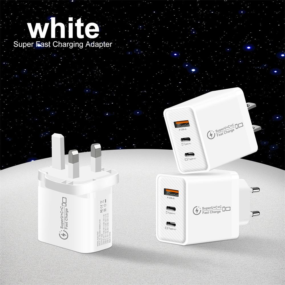 48W USB C Charger EU US UK Plug For Phone USB PD Fast Charging QC3.0 Wall Charger For iPhone Samsung Xiaomi Mobile Phone Adapter