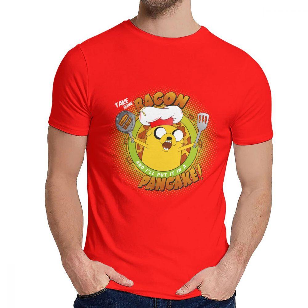 Anime Bacon Pancake Song Tee Shirt Casual O Neck Popular Man S Retro Great Classic S