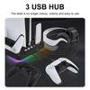 Cooling Stand for PS5/PS5 Slim/PS5 Pro with Headphone Hook and 3-Level Cooling Fan Controller Charging Station Gaming Consoles