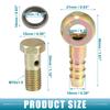 A ABSOPRO Banjo Bolt Cooler Screw Fitting Ball Head Brake Line Fitting Adapter