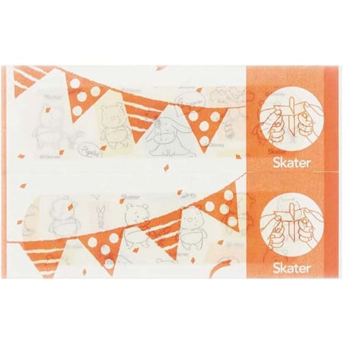 Skater First Aid Bandage Disney Winnie the Pooh Baby M Size 40 Pieces (20 Pieces x 2 Sets) Bandage Made in Japan QQB1-A