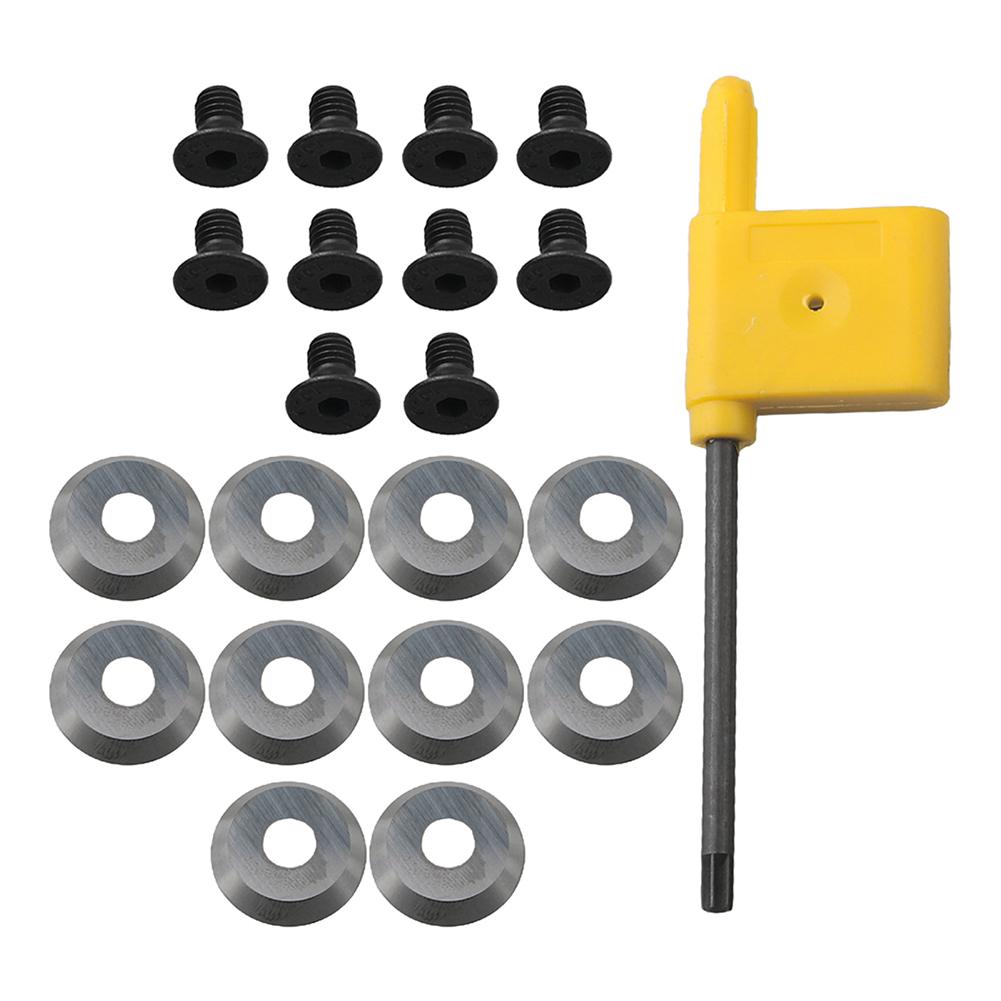 

10 Pcs 16mm Round Carbide Insert Tools With Indexable Replacement Screws For Turning At A 30° Cutting Angle And 94.5HRA. China Mainland