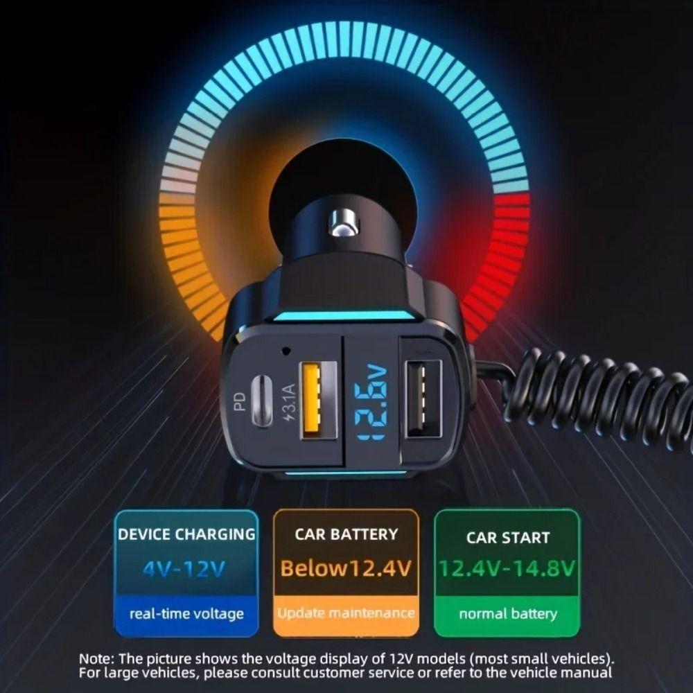Fast charging 3-in-1 Car Charger Multiple ports Charger Adapter Mini USB Car Charger  Tablet