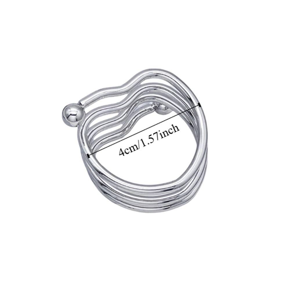 6 Pieces Gold/Silver Hotel Napkin Holder Electroplated Table Towel Holder  Banquet