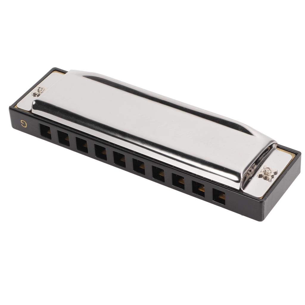 G Key Harmonica 10 Hole 20 Tone Mouth Organ Rust Corrosion Proof Portable Harmonica for Beginner Children