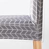 Cover For A Chair, Gray Herringbone Pattern