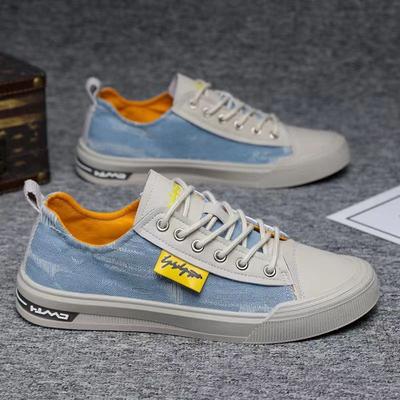 Men's Shoes Season Canvas Shoes Men's Trend Casual Shoes Soft-soled Denim Board Shoes