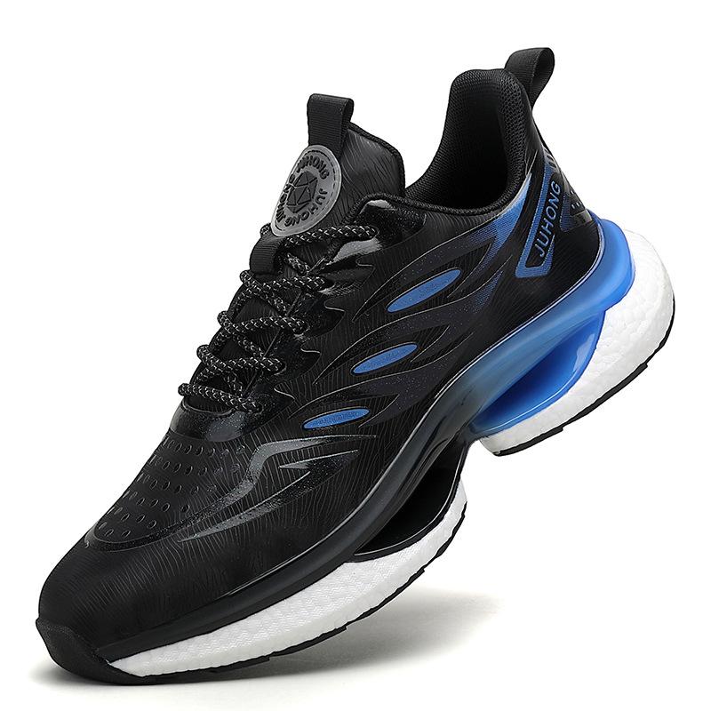 Men's Cross-Border Lightweight Dad Sneakers with Breathable Mesh & Popcorn Soles for Casual Running