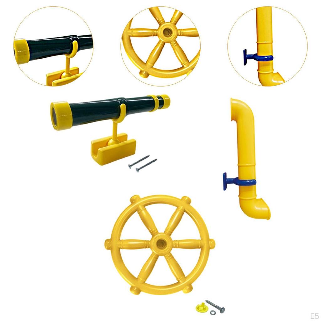 Kids Outdoor Playground Accessories Playset Easy Installation Role Playing