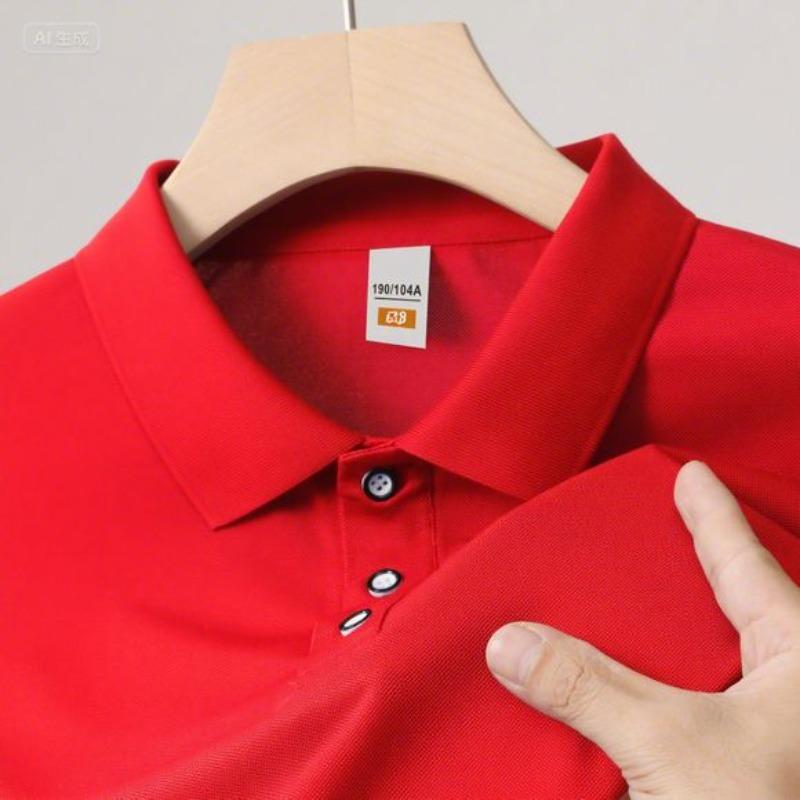 Men'S And Women'S Long-Sleeved Polo Shirts Spring And Autumn New Breathable Trend Office Commuter Business Lapel Top