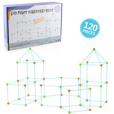 Science And Education 120 Pieces Collage Tent Diy Building Castle Bead Tent Game House Indoor And Outdoor Toys