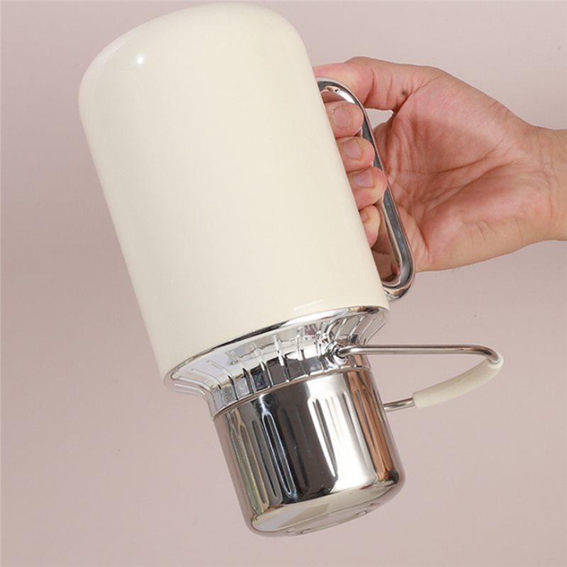 Tragbarer Isolierkessel 316 Edelstahl Große Kapazität Outdoor-Sport-Wasserflasche Teezubereitungstopf Reisebecher