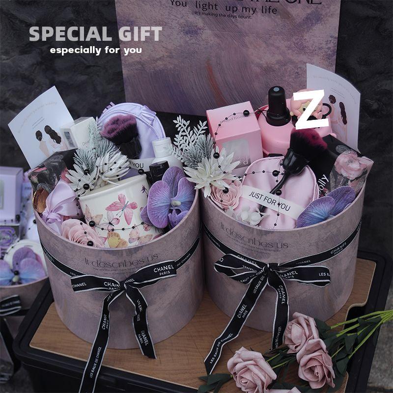 Purple Bridesmaid Gift Set: High-End Hug Bucket Box for Girls