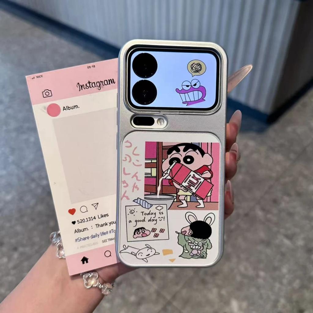 Couple Small New Nini Applies To Apple iPhone16/17Pro Mobile Phone Case 15 Electroplating 14 Large Windows 13 Cartoon