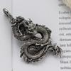 Retro Bishop  Creative Trend Metal Dragon Pendant Necklace Men and Women Pendant Gift Accessories