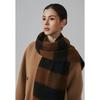 Womens Extra Long 100% Wool Scarf Winter Warm Plaid Shawl Soft Knitted Wrap Cold Weather