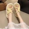 Fashion Cool Slippers 2025 Summer New with Skirt Fairy Wind Beaded Thick Bottom Cross Beach One Word Cool Slippers