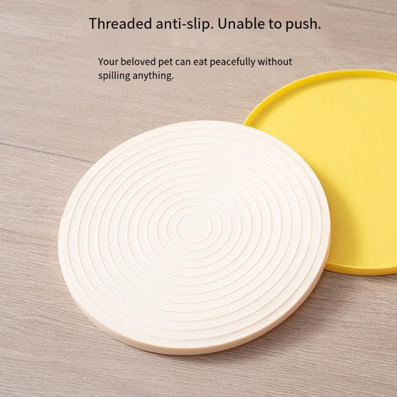 Pet Bowl Placemat For Felines And Dog Slip Resistant Design Simple To Maintain Promotes Better Digestion