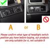 Carbon Headlight Switch Trim For Chevy Suburban Tahoe SIERRA 2007-13 Accessories