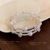 Elegant Multi-Layer Pearl & Diamond Bracelet: Chic, Versatile, High-End Design