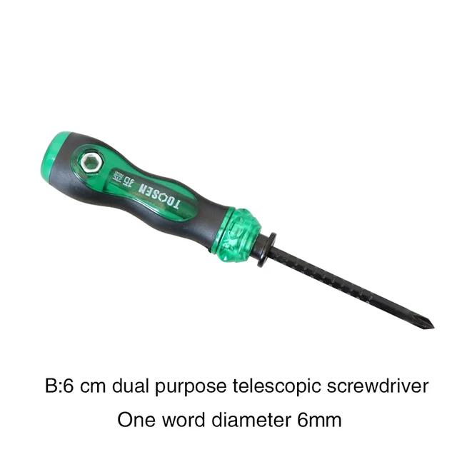 Ratchet Screwdriver Set Dual Use Telescopic Slotted Phillips Double Head Screw Driver Bits Precision Magnetic Screwdrivers