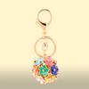 Pretty Heart Key Chain, Rhinestone Key   Purse Pendant, Flower Key Chain, Bag Bag Pendant