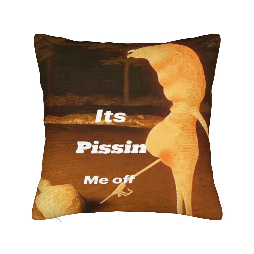Marcus the Worm Funny Meme Printed Pillowcase Cushion Cover  Throw Pillow Cover Y2K Seat Decoration Zippered Multi-Size