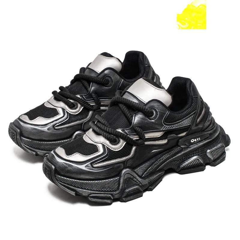 New Classic and Popular Color Blocked Men's Sports Shoes, Fashionable and Versatile Outdoor Mesh Breathable Casual Men's Shoes