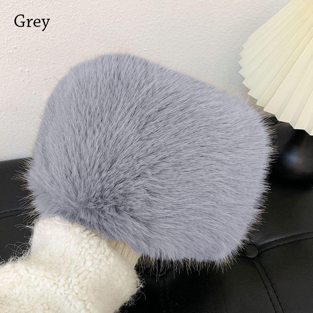 Căciulă de Pescar Călduță Căciulă de soare din blană artificială Căciulă de găleată de pluș pentru exterior Femei