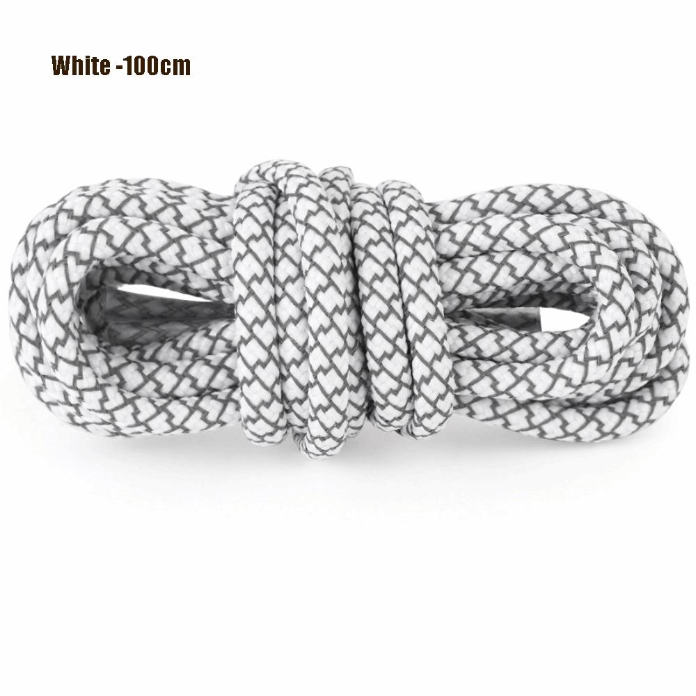 

1 пара 100 см/140 см светоотражающих шнурков для кроссовок, круглые, сменные, цветные полиэстеровые шнурки для обуви, аксессуары для обуви