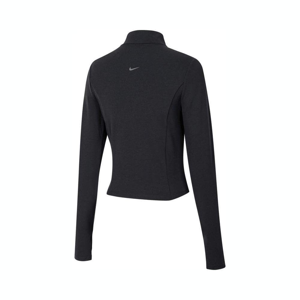 Nike Zenvy Air Series Quick-Dry Full-Length Zip-Up Long Sleeve Cardigan Sweatshirt Women Outerwear Black Cool-Gray FV7424010