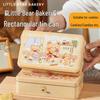 Meidi Little Bear Bakery Rectangular Tin Cans, 3-Pack