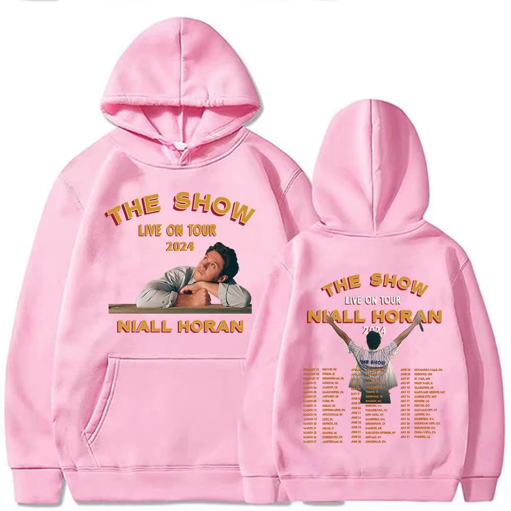 Niall Horan The Show Live on Tour 2024 Albumová mikina s kapucí Pánská Dámská Ležérní Módní Nadměrná Mikina Streetwear Svetr s kapucí Topy